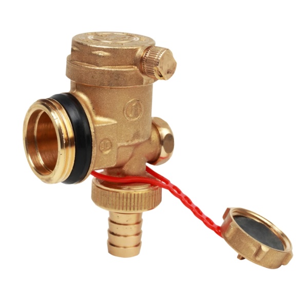 Элемент концевой лат гп 3/4" н/р в/к авт возд+кран Giacomini R554IY004