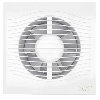 Вентилятор накладной пласт D100 обр клап бел DICITI SLIM 4C