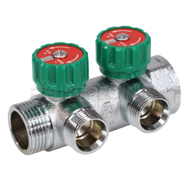 Коллектор лат клап рег 1" м/р 2в 3/4" ЕК н/р 45мм M111 SantechSystems
