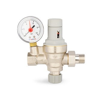 Подпиточный клапан Varmega VM23001, ВР-НР 1/2", мембранный, с манометром