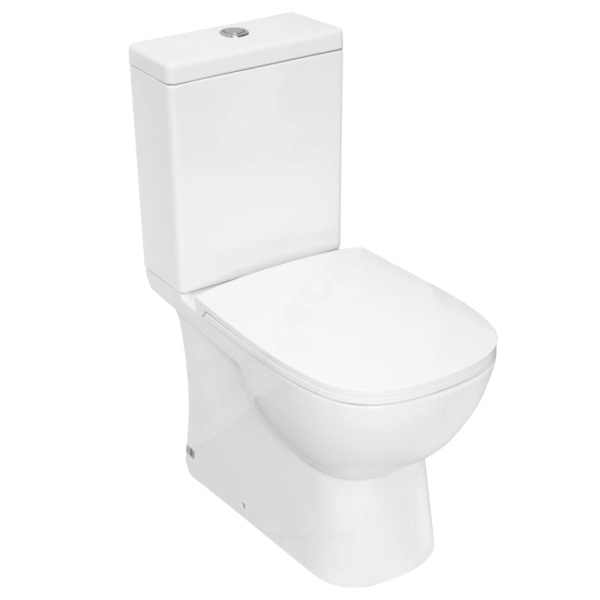 Унитаз-компакт Quadro Slim г/вып н/под 2реж в/к дюр микр Sanita Luxe