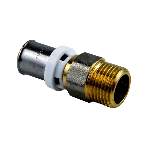 Муфта МП пресс лат Дн16х1/2" НР Aquasfera 8001-01