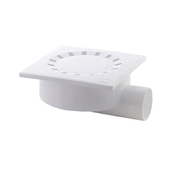 Трап нерег гор/вып сух/затв Дн50 пласт/реш 150х150 РосТурПласт 36578