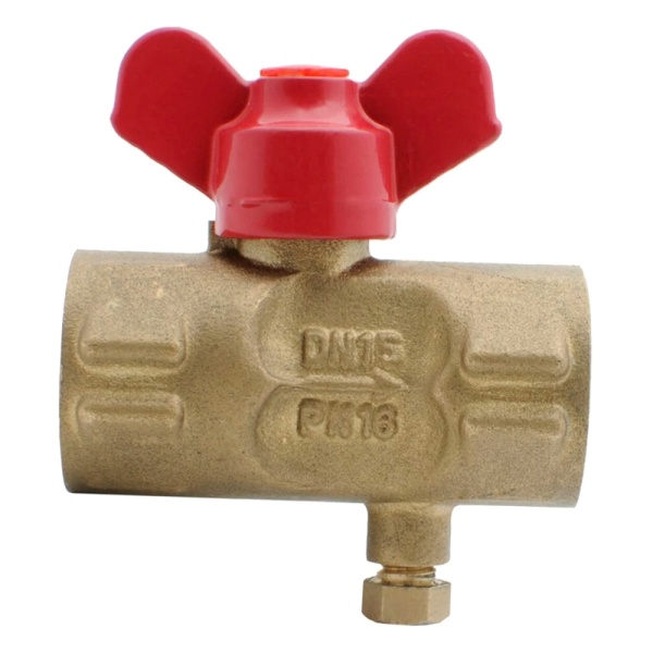 Кран д/ман шар лат 11б27пм(М)1 G1/2"-М20х1,5 Ру16 м/м баб крМ Пензапромарматура 022011211