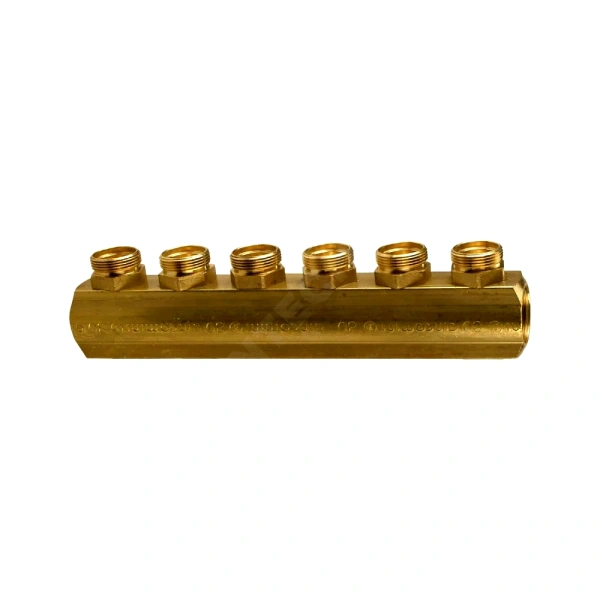 Коллектор лат 1 1/4" м/м 3в база 18 н/р 50мм Giacomini R551SY043