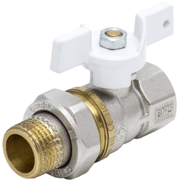 Кран шар лат 1107 Standard нк Ду15 Ру40 м/амер полн баб Aquasfera 1107-01 .