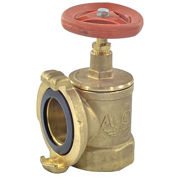 Клапан пожарный лат угловой Ду65 Ру16 ВР/соед гол 90 гр Апогей КПАЛ 65 110055