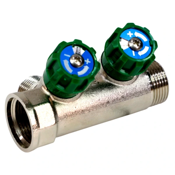 Коллектор лат клап рег 3/4" м/р 2в 1/2" ПУ н/р 36мм M210 SantechSystems