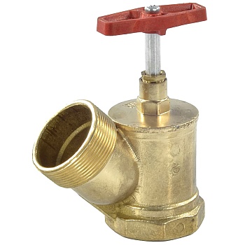 Клапан пожарный лат угловой Ду50 ВР/НР 125 гр Цветлит ZW80005