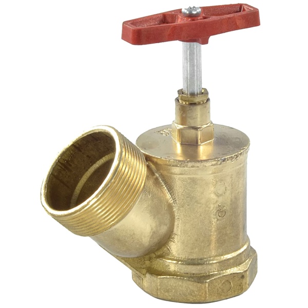 Клапан пожарный лат угловой Ду50 ВР/НР 125 гр Цветлит ZW80005