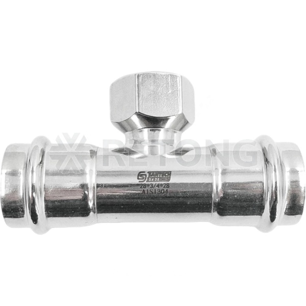 Тройник нерж AISI304 Дн22х3/4"х22 пресс/ВР FS132 SantechSystems