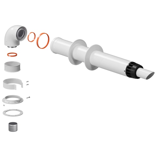 Комплект дымохода коаксиал 60/100мм l=750мм KRATS KTL-01-075KS