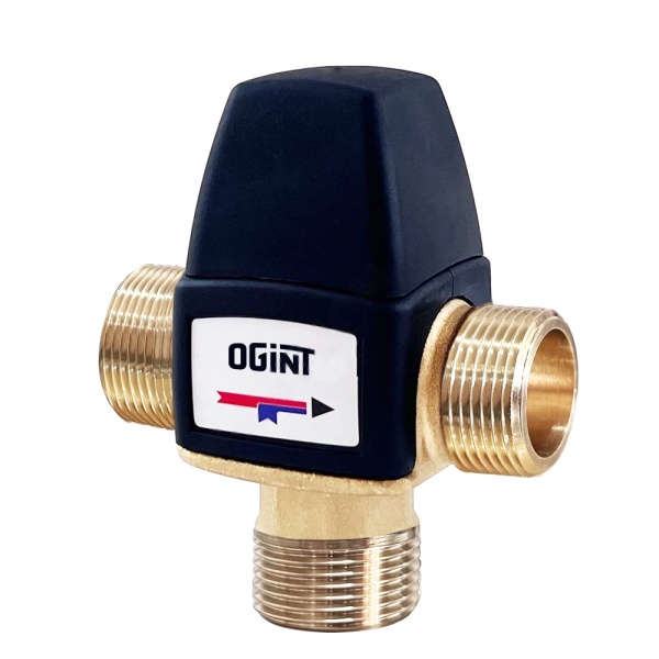 Клапан смес т/стат лат Ду20 Ру10 р/р Kvs2.1 30-65C Ogint