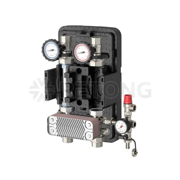 Насосная группа Varmega V-Flow DN25,  с теплообменником 20 пластин, нержавеющая сталь, без насоса