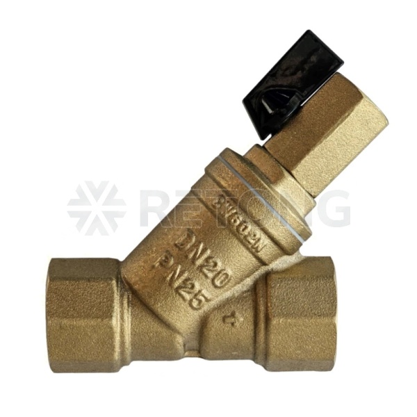 Фильтр сетчатый со сливным краном Ридан FVR-DR DN32 PN25 Т от -20 °С...130 °С латунь CW602N