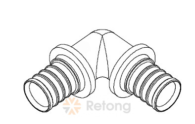 Угольник 90°, 40 MX