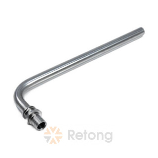 Трубка РЕХАУ из. нерж. стали для подкл. радиатора, Г-образная 20/1000