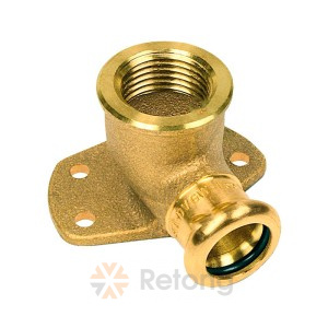 Водорозетка Sanha 8472G, кремнистая бронза 18x1/2 В, пресс