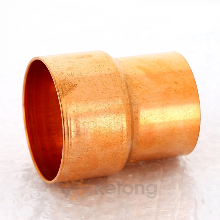 Переходник медный Hailiang двухраструбный, 28 х 22 мм