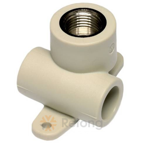 Тройник Ekoplastik ППР с внутр. металл. резьбой и крепелением 20х1/2&amp;#039;&amp;#039;