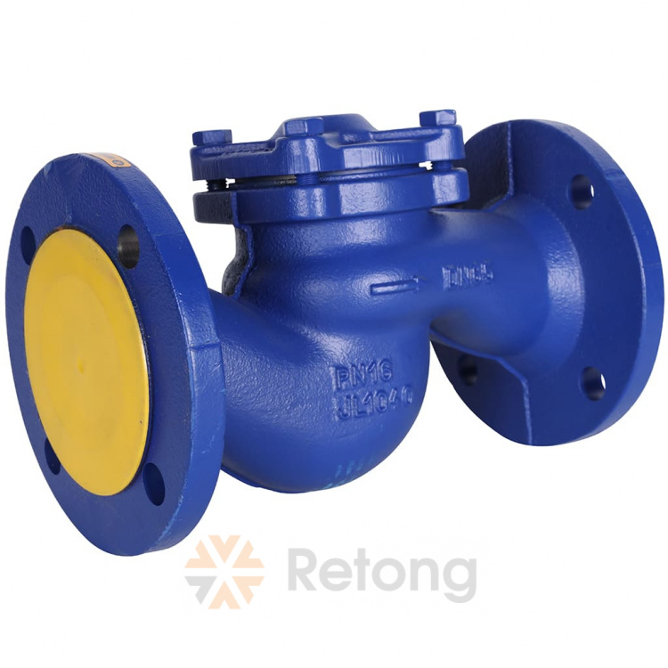 Клапан обратный подъемный Zetkama 287A, чугунный фланцевый, DN65, PN16, корпус-чугун