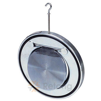 Клапан обратный сталь 1/створ CB5440 Ду 125 Ру16 Тмакс=110 оС межфл оцинкован тарелка сталь Tecofi CB5440-0125