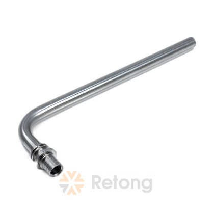 Трубка РЕХАУ из. нерж. стали для подкл. радиатора, Г-образная 16/500