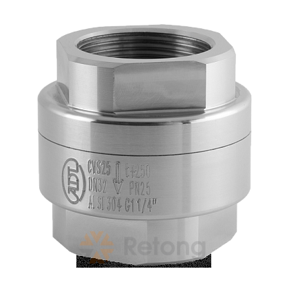 Клапан обратный АДЛ Гранлок CVS25.04.040.40, нерж.сталь, 1 1/2&amp;#039;ВВ