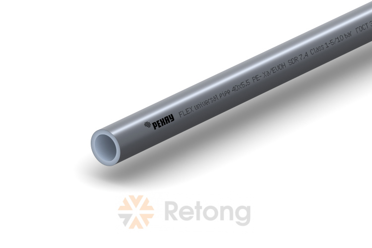 Унив.труба РЕХАУ FLEX 40x5,5, прям.отрезки 6м