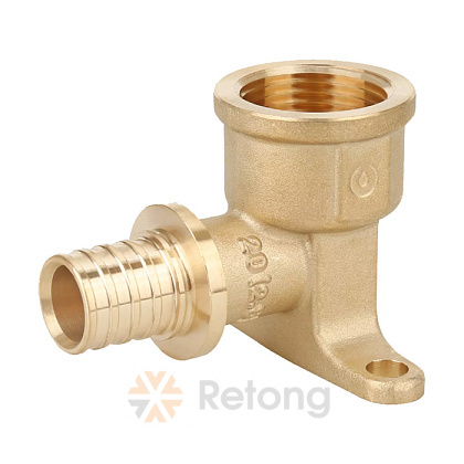 Угольник настенный Gappo 16-Rp 1/2&amp;quot; с внутренней резьбойлатунный