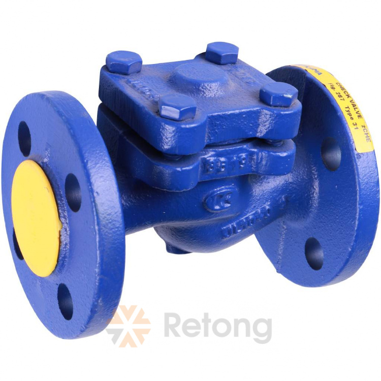 Клапан обратный Zetkama 287A подъемный шток Ду15 Ру16 фл Tmax=300