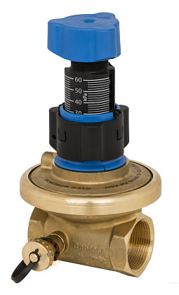 Клапан балансировочный автомат Danfoss латунь APT Ду 15 Rp1/2&amp;quot; Ру16 ВР 20-60 кПа Kvs=1.6м3/ч без ниппелей