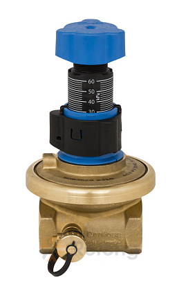 Клапан балансировочный автомат Danfoss латунь APT Ду 15 Rp1/2&amp;quot; Ру16 ВР 20-60 кПа Kvs=1.6м3/ч без ниппелей