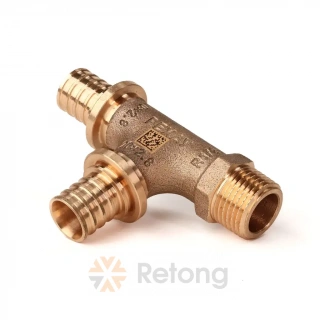 Тройник РЕХАУ с наружной резьбой 20-20-R 1/2 RX+