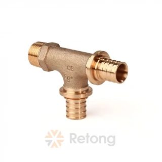 Тройник РЕХАУ с наружной резьбой 20-20-R 1/2 RX+