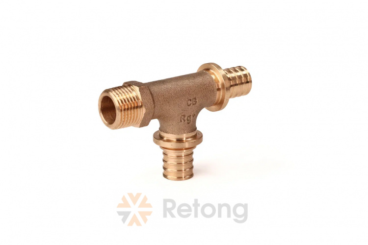 Тройник РЕХАУ с наружной резьбой 20-20-R 1/2 RX+