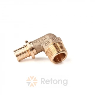 Угольник-переходник РЕХАУ с наружной резьбой 16-R 1/2 RX+