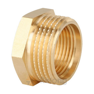 Футорка Gappo 1 1/2" х 1" НР-ВР, латунная