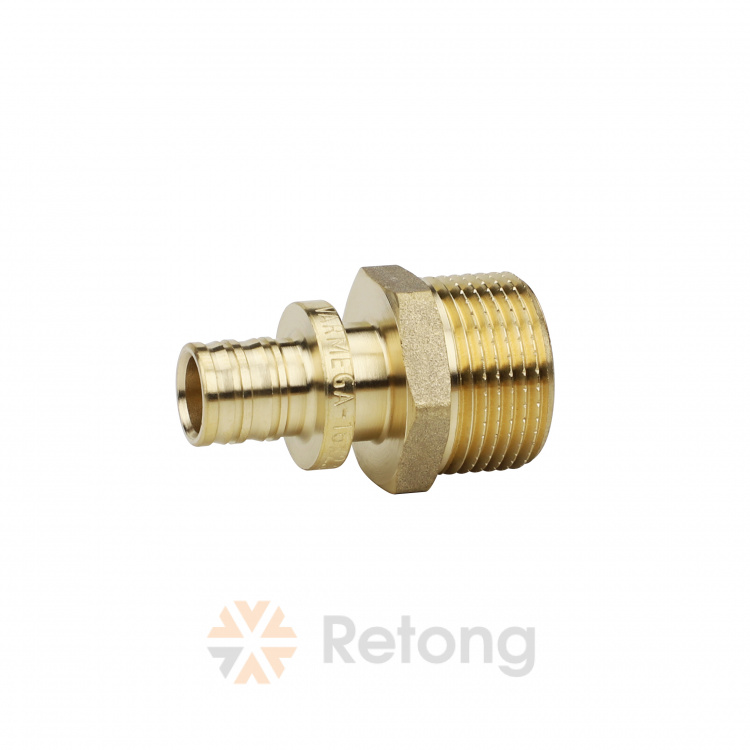 Муфта аксиальная переходная Varmega Slide-fit, латунь 25х3/4&amp;quot;Н