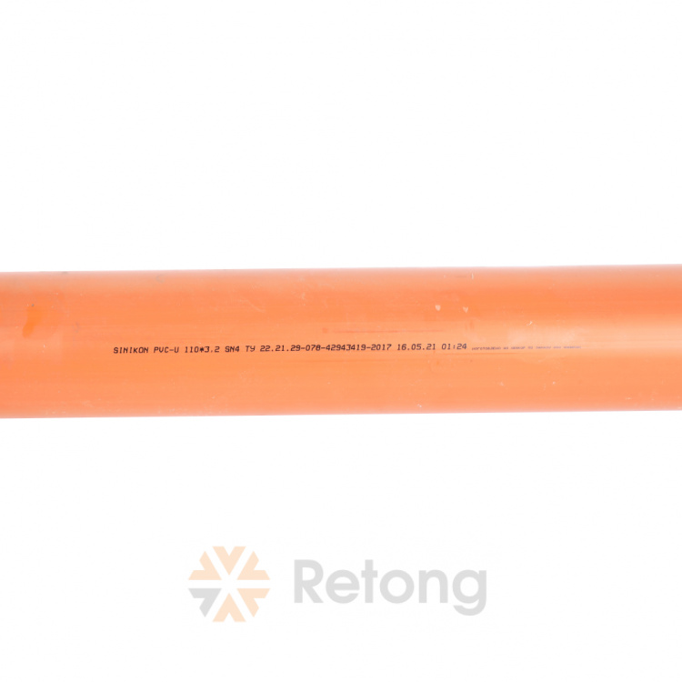 Труба НПВХ D 110 L 1000 SN 4 СИНИКОН