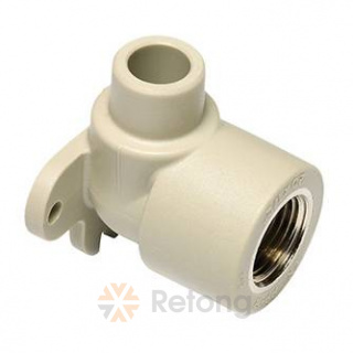 Колено Ekoplastik ППР с внутр. металл. резьбой и настен. крепл. наруж. 20х1/2&amp;#039;&amp;#039;x90°