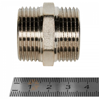 Ниппель Stout, латунь никель, 1&amp;quot;НН