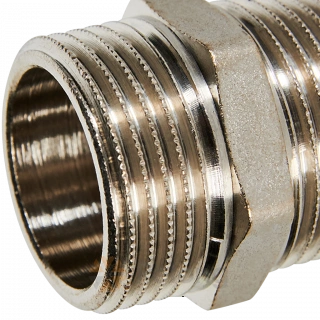 Ниппель Stout, латунь никель, 1&amp;quot;НН