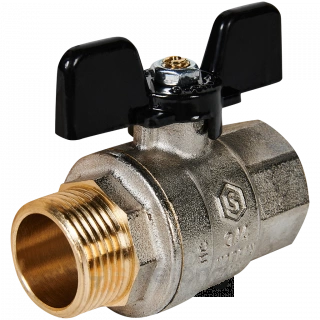 SVB-0004-200020 STOUT Кран шаровой полнопроходной, ВР/НР, ручка бабочка 3/4