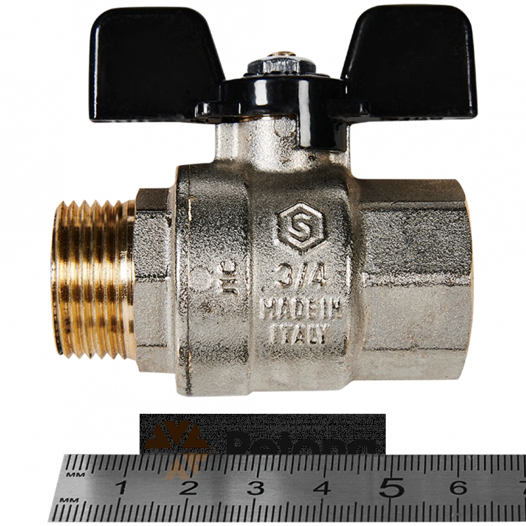 SVB-0004-200020 STOUT Кран шаровой полнопроходной, ВР/НР, ручка бабочка 3/4