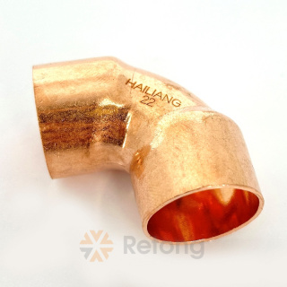 Угол медный Hailiang 90° однораструбный, 22 мм