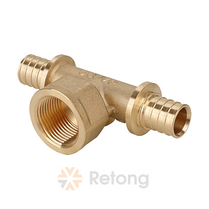 Тройник-переходник Gappo 16-Rp 1/2&amp;quot;-16 с врутренней резьбой латунный