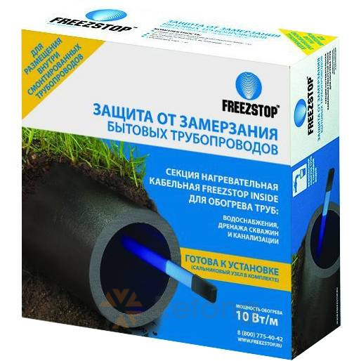 Кабель греющий Теплолюкс Freezstop Inside 6 м (10 Вт/м) внутри трубы