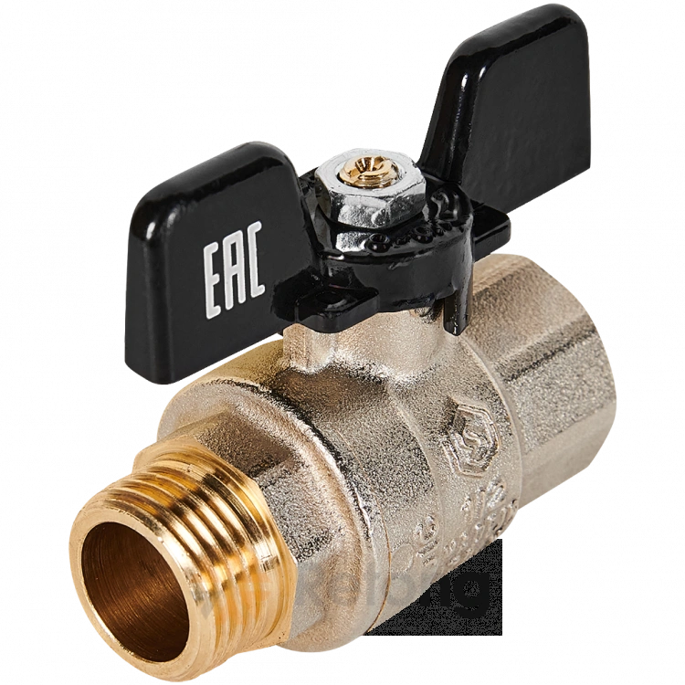 SVB-0004-200015 STOUT Кран шаровой полнопроходной, ВР/НР, ручка бабочка 1/2