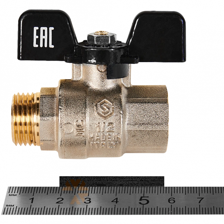 SVB-0004-200015 STOUT Кран шаровой полнопроходной, ВР/НР, ручка бабочка 1/2